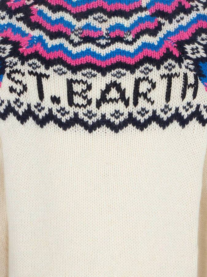 Mc2 Saint Barth Maglia Da Bambina Con Fantasia Jacquard Nordica