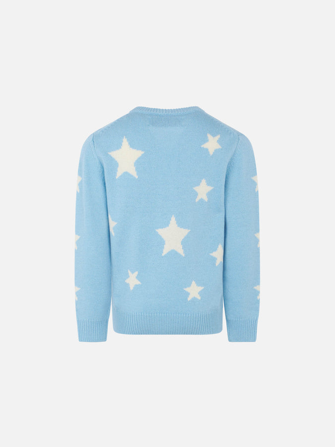 Mc2 Saint Barth Maglia Da Bambina Con Stampa Stelle E Ricamo Rock Star
