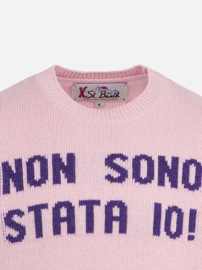 Mc2 Saint Barth Maglia Da Bambina Girocollo Con Stampa Non Sono Stata Io!