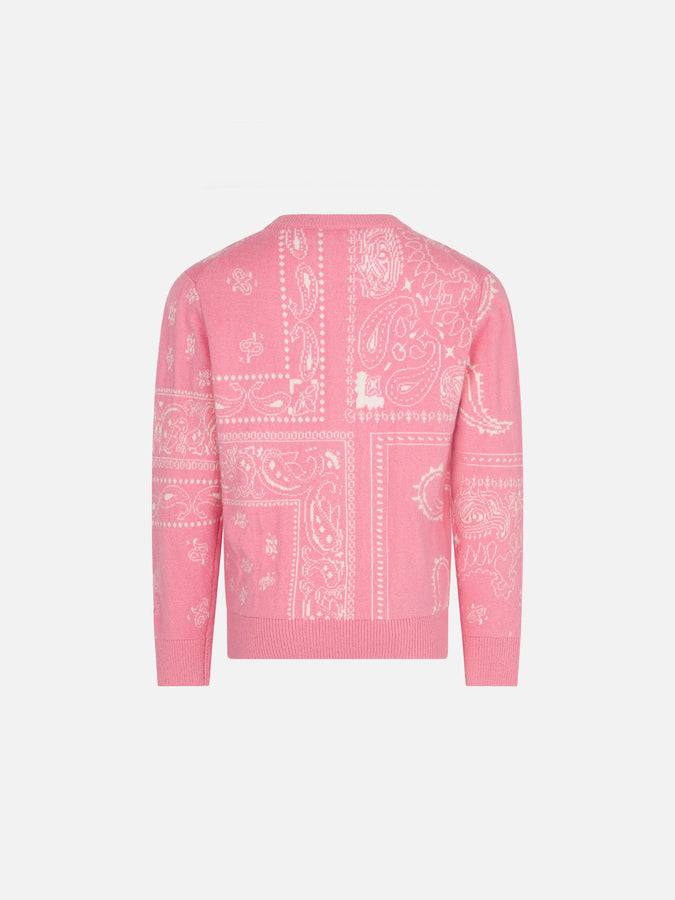 Mc2 Saint Barth Maglia Da Bambina Stampa Bandana Con Ricamo Saint Barth