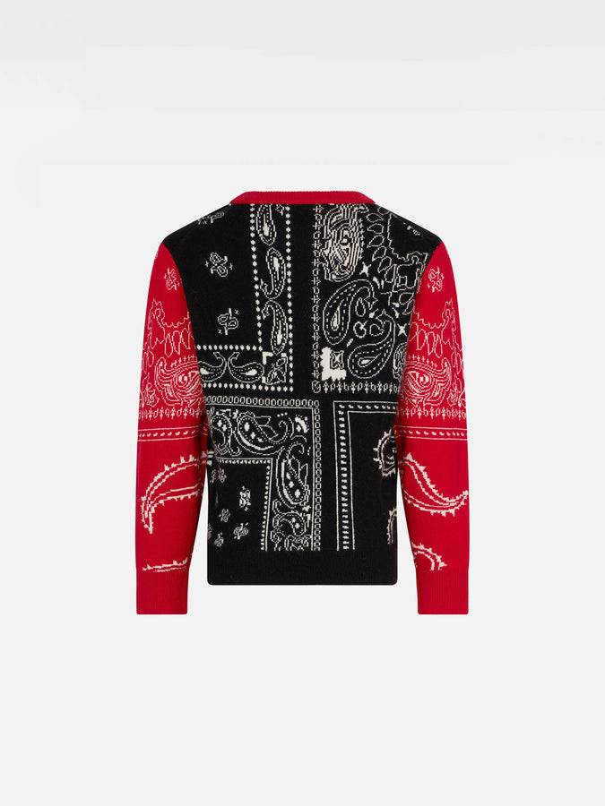Mc2 Saint Barth Maglia Da Bambino Bandana Con Ricamo Cowboy