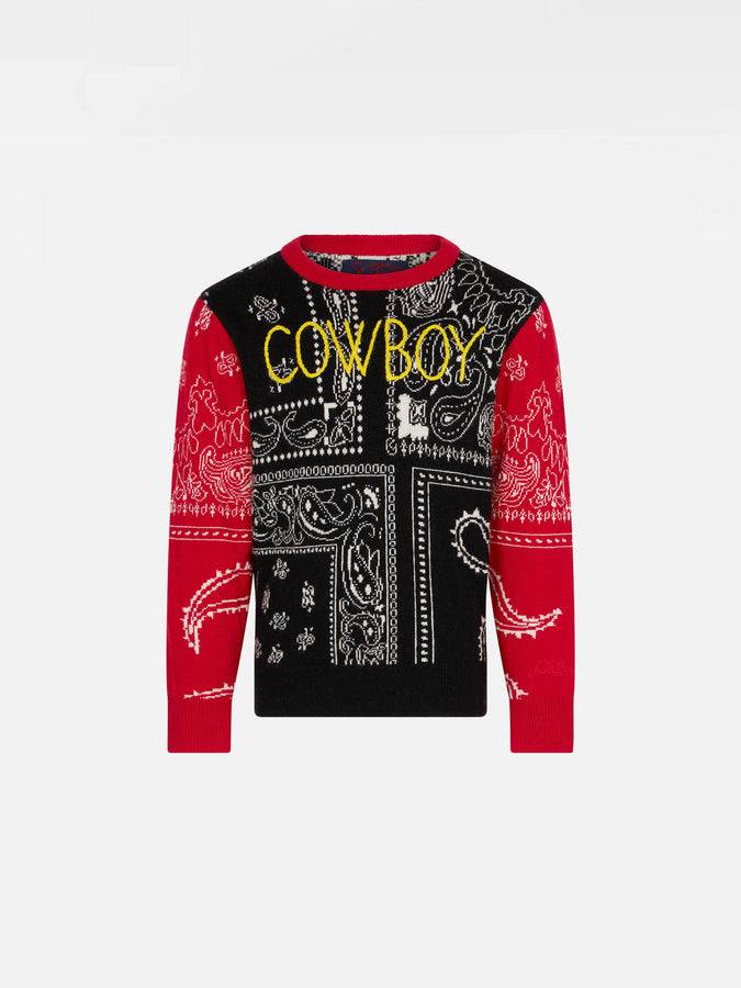 Mc2 Saint Barth Maglia da bambino bandana con ricamo Cowboy
