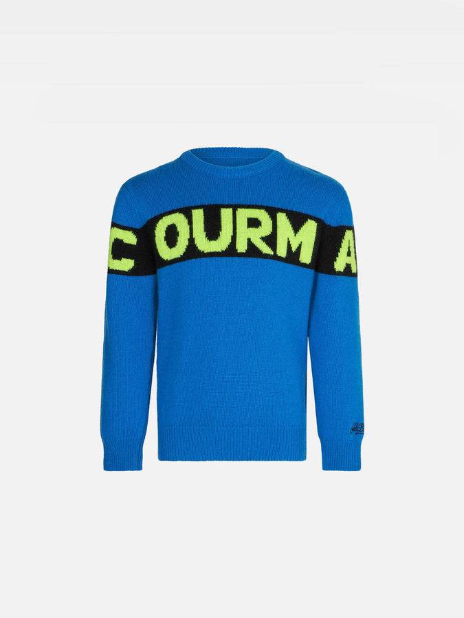 Mc2 Saint Barth Maglia da bambino blu con scritta Courma