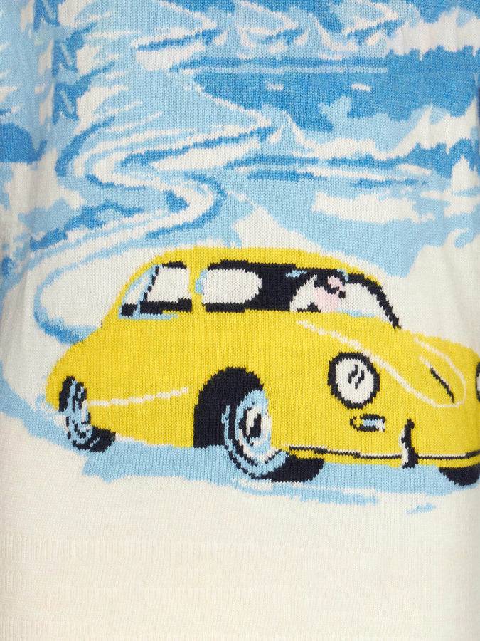 Mc2 Saint Barth Maglia Da Bambino Blu Navy Con Stampa Jacquard Cortina