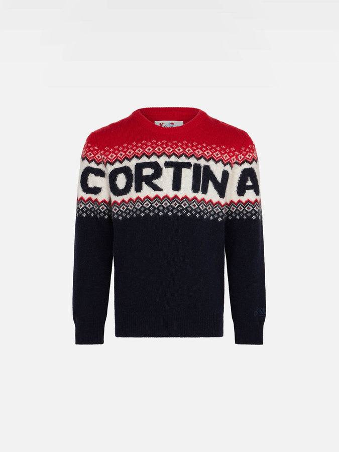 Mc2 Saint Barth Maglia da bambino con scritta Cortina