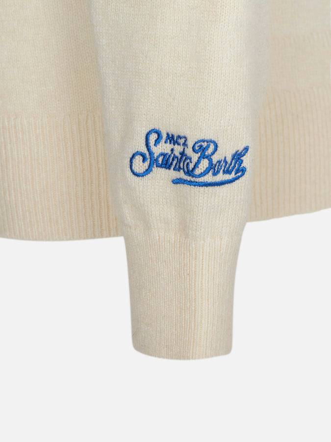 Mc2 Saint Barth Maglia Da Bambino Con Stampa Jacquard St. Moritz