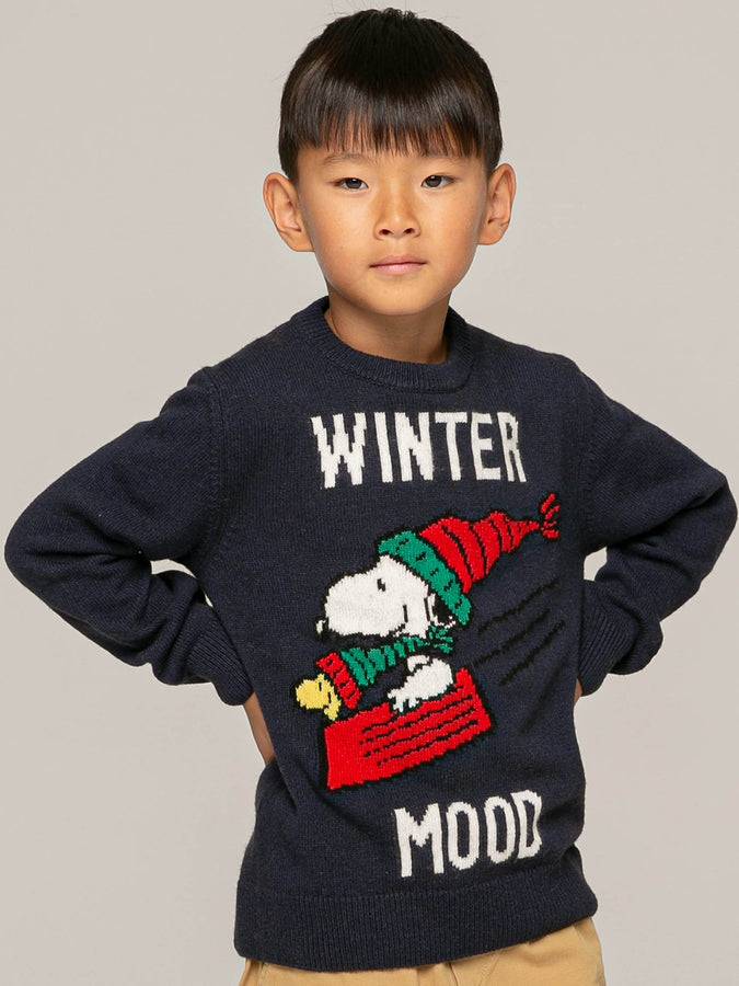 Mc2 Saint Barth Maglia Da Bambino Con Stampa Snoopy Winter Mood | Edizione Speciale Peanuts™