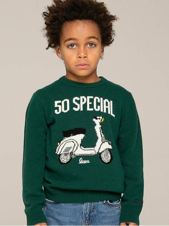 Mc2 Saint Barth Maglia Da Bambino Con Stampa Vespa 50 Special | Vespa© Edizione Speciale
