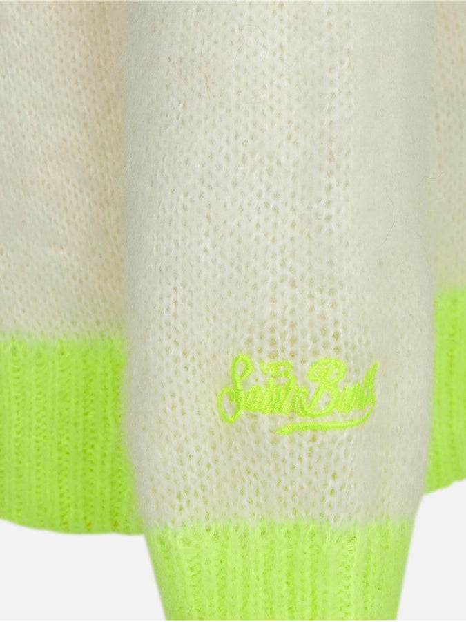 Mc2 Saint Barth Maglia Da Bambino Girocollo Con Ricamo Fatto A Mano