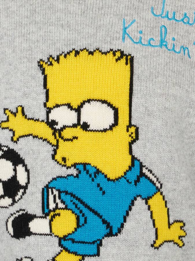 Mc2 Saint Barth Maglia Da Bambino Girocollo Con Stampa Bart Simpson |THE SIMPSON SPECIAL EDITION