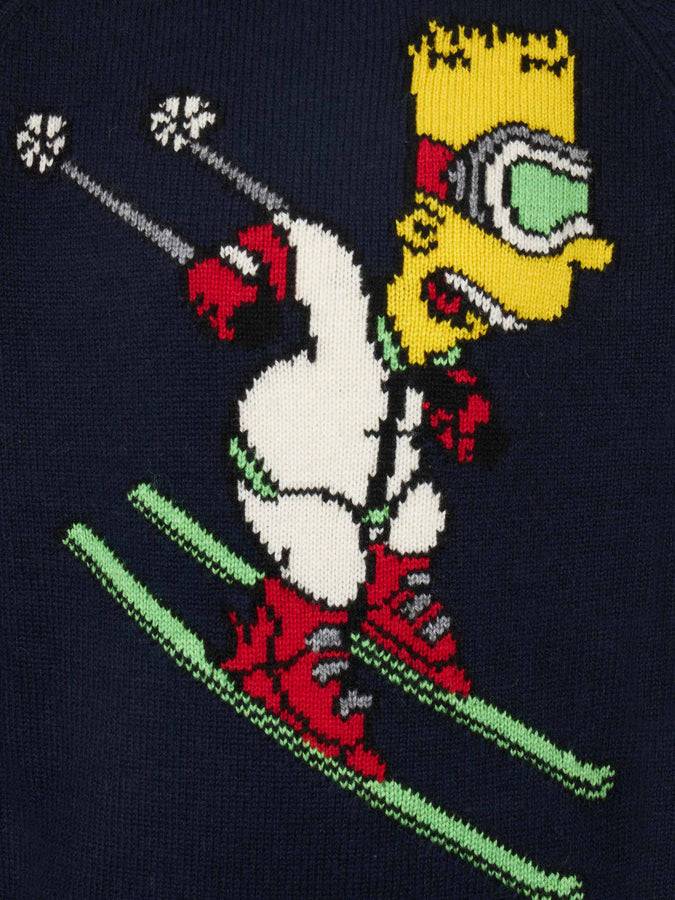 Mc2 Saint Barth Maglia Da Bambino Girocollo Con Stampa Bart Simpson |THE SIMPSON SPECIAL EDITION