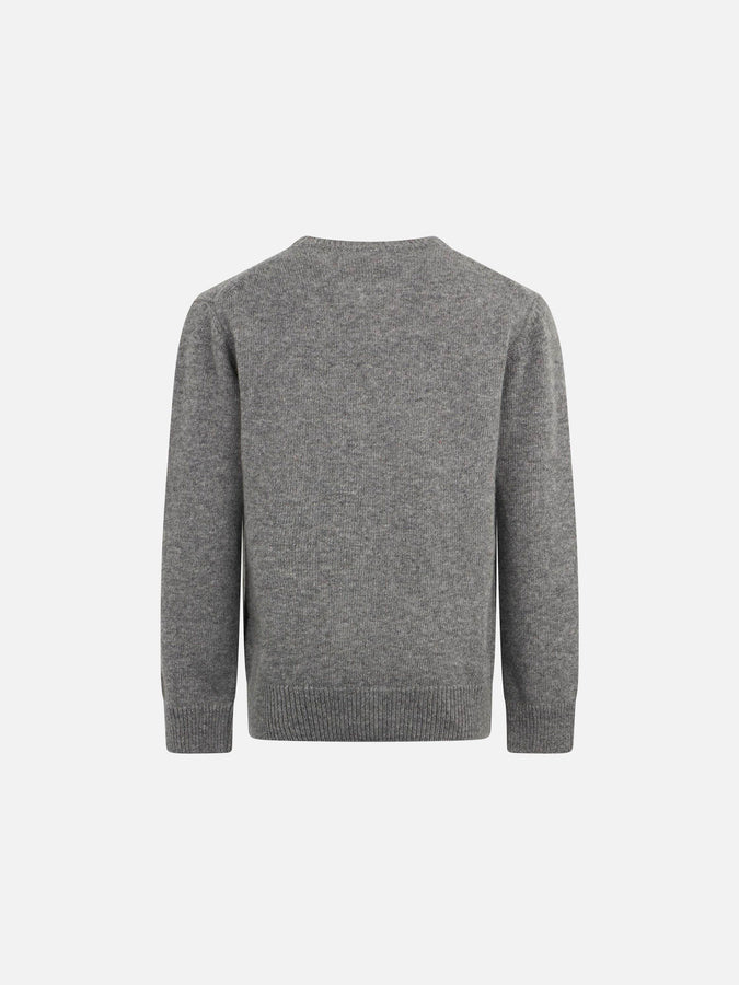 Mc2 Saint Barth Maglia Da Bambino Girocollo Con Stampa Cappello Cortina