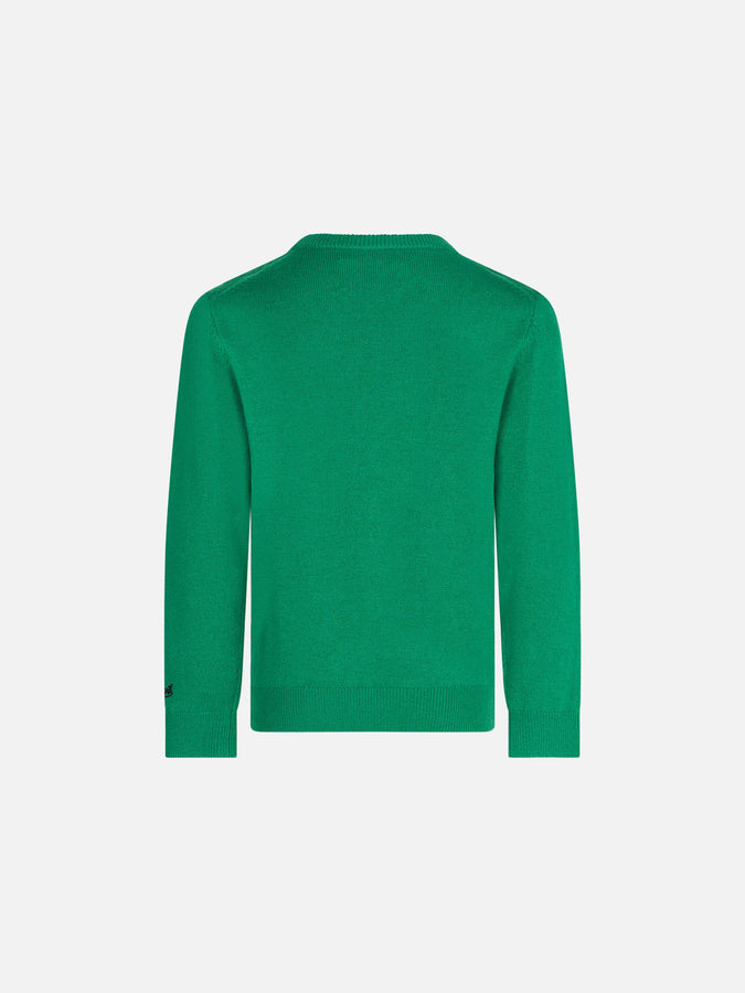 Mc2 Saint Barth Maglia Da Bambino Girocollo Con Stampa Montagne