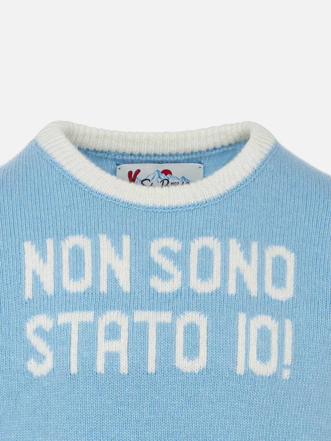 Mc2 Saint Barth Maglia Da Bambino Girocollo Con Stampa Non Sono Stato Io