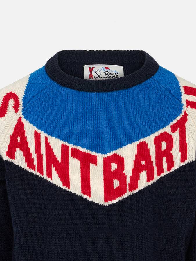 Mc2 Saint Barth Maglia Da Bambino Girocollo Con Stampa Saint Barth