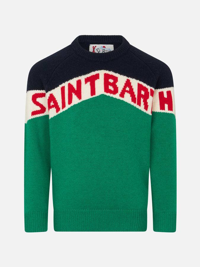 Mc2 Saint Barth Maglia da bambino girocollo con stampa Saint Barth