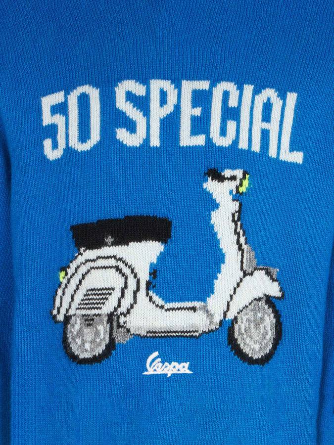 Mc2 Saint Barth Maglia Da Bambino Girocollo Con Stampa Vespa | EDIZIONE SPECIALE VESPA®
