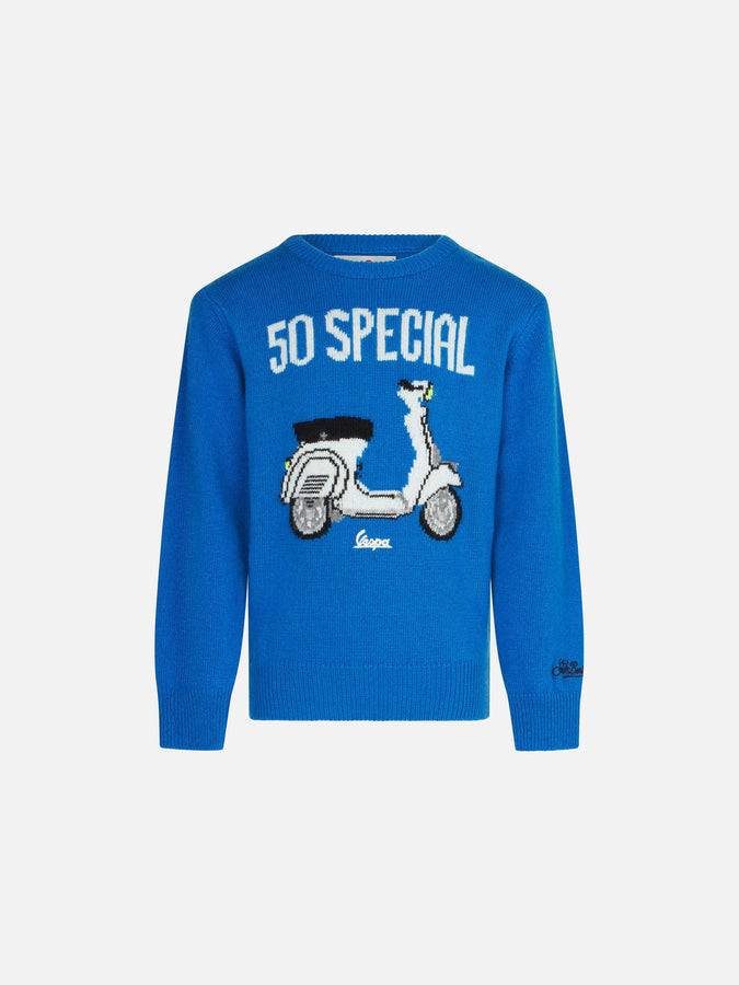 Mc2 Saint Barth Maglia da bambino girocollo con stampa Vespa | EDIZIONE SPECIALE VESPA®