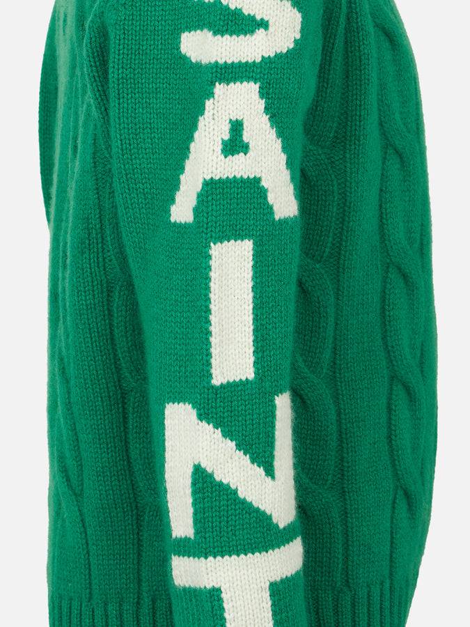 Mc2 Saint Barth Maglia Da Bambino Girocollo Intrecciata Con Stampa Saint Barth