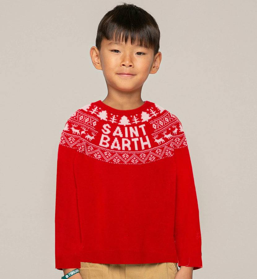 Mc2 Saint Barth Maglia Da Bambino Saint Barth Con Stampa Norvegese