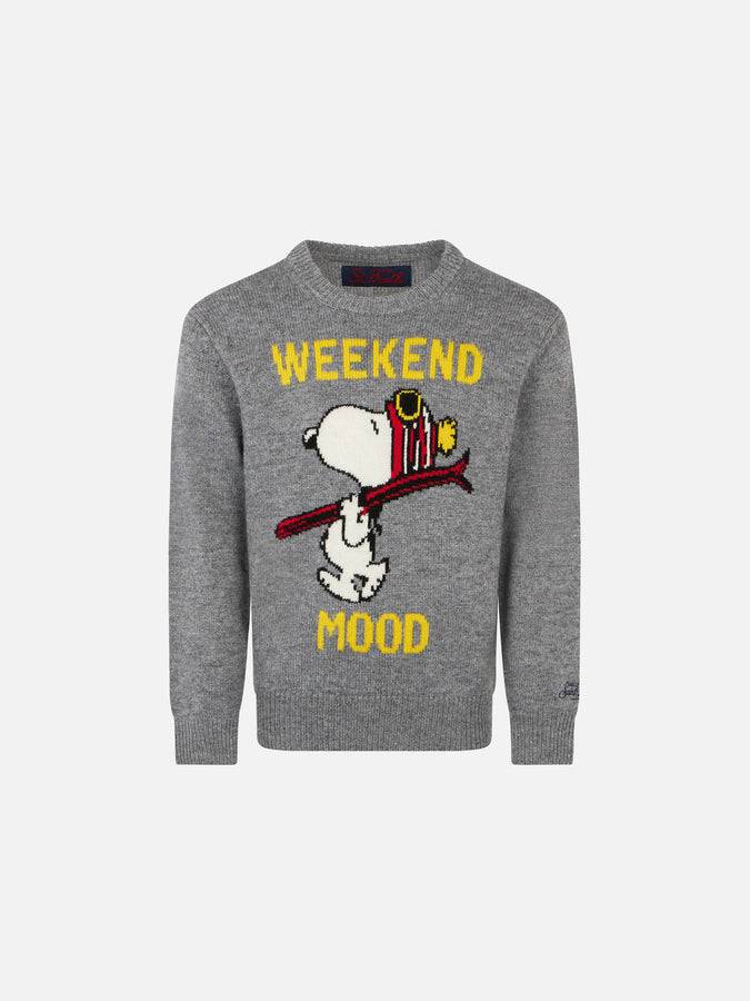 Mc2 Saint Barth Maglia da bambino stampa Snoopy Weekend Mood | Edizione speciale Peanuts™