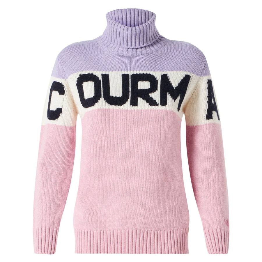 Mc2 Saint Barth Maglia Da Donna A Collo Alto Con Scritta Courma