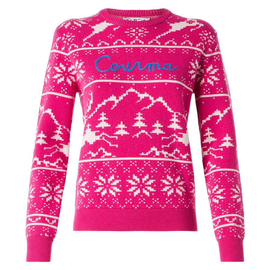 Mc2 Saint Barth Maglia Da Donna Con Fantasia Norvegese E Ricamo Courma