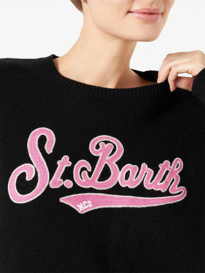 Mc2 Saint Barth Maglia Da Donna Con Logo In Spugna Saint Barth