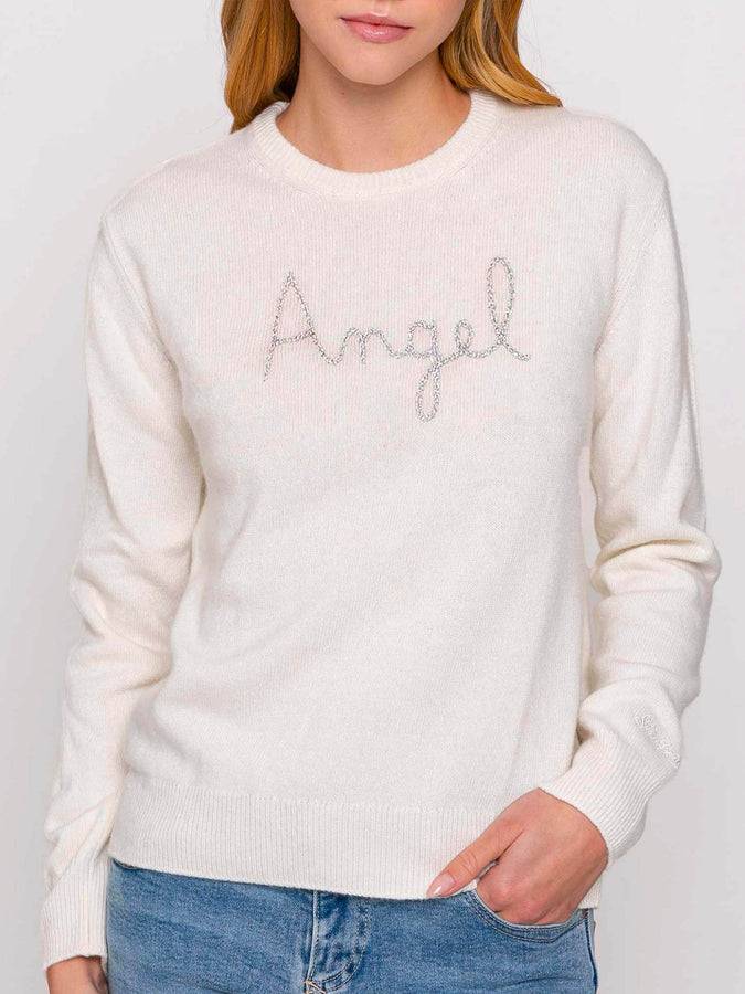 Mc2 Saint Barth Maglia da donna con ricamo Ali d'Angelo