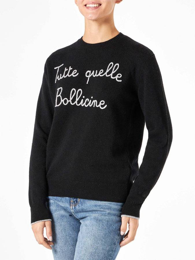 Mc2 Saint Barth Maglia Da Donna Con Ricamo Tutte Quelle Bollicine