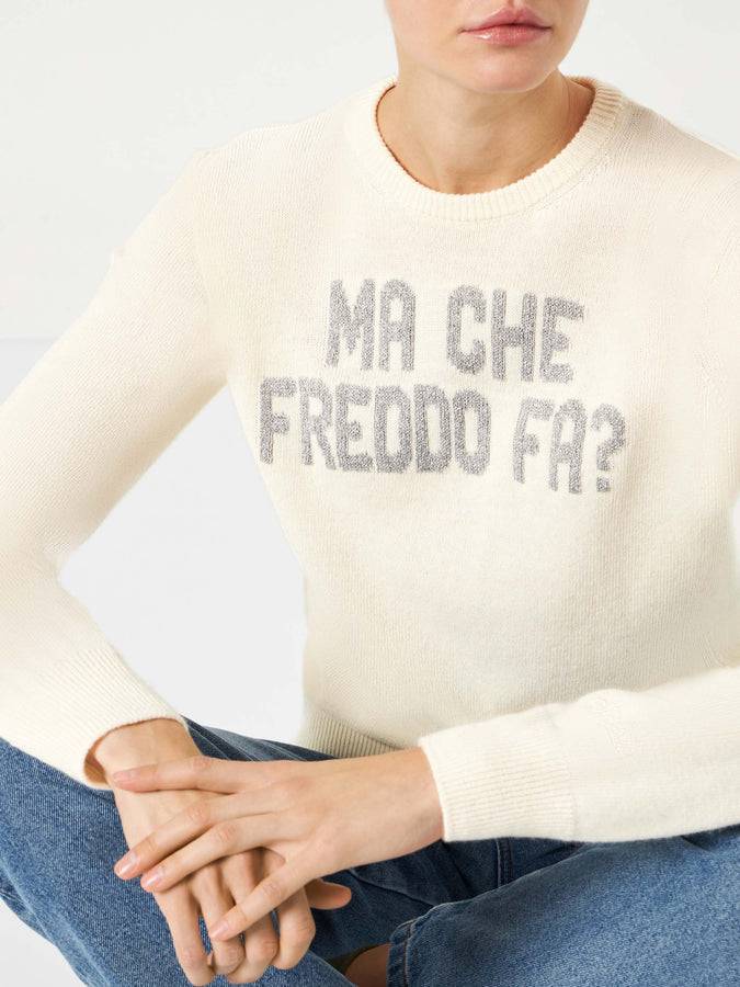 Mc2 Saint Barth Maglia Da Donna Con Scritta Ma Che Freddo Fa?