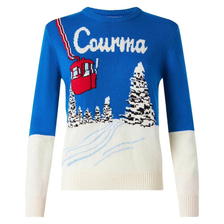 Mc2 Saint Barth Maglia Da Donna Con Stampa Cartoline Vintage Courma