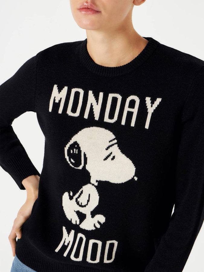 Mc2 Saint Barth Maglia Da Donna Con Stampa Monday Mood Snoopy | SNOOPY - EDIZIONE SPECIALE PEANUTS™