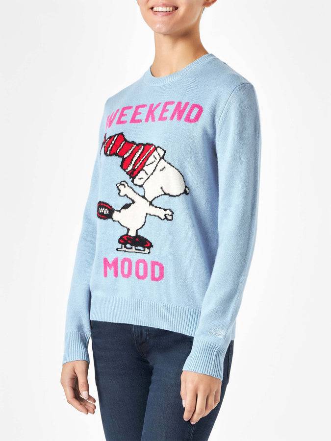 Mc2 Saint Barth Maglia Da Donna Con Stampa Snoopy | EDIZIONE SPECIALE PEANUTS™