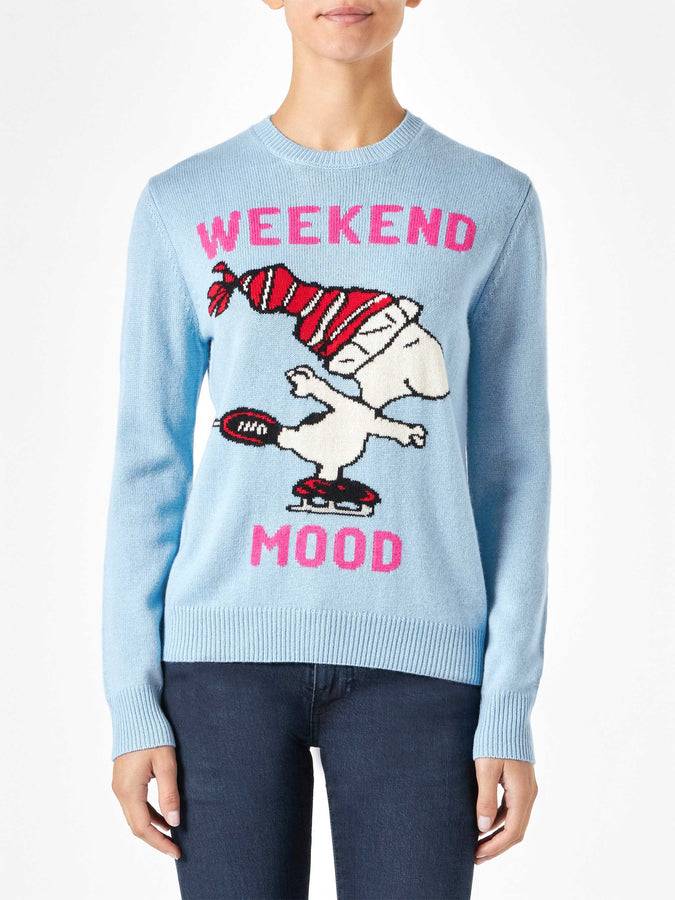Mc2 Saint Barth Maglia da donna con stampa Snoopy | EDIZIONE SPECIALE PEANUTS™