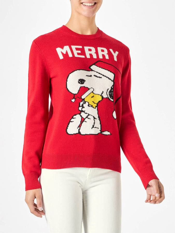 Mc2 Saint Barth Maglia Da Donna Con Stampa Snoopy | SNOOPY PEANUTS™ EDIZIONE SPECIALE