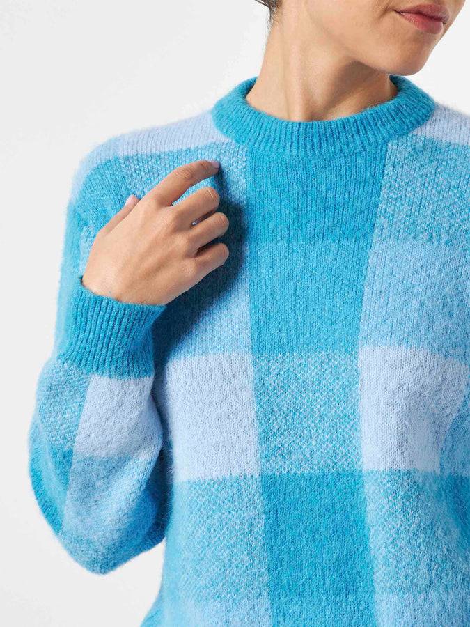 Mc2 Saint Barth Maglia Da Donna Garzata Con Fantasia Check