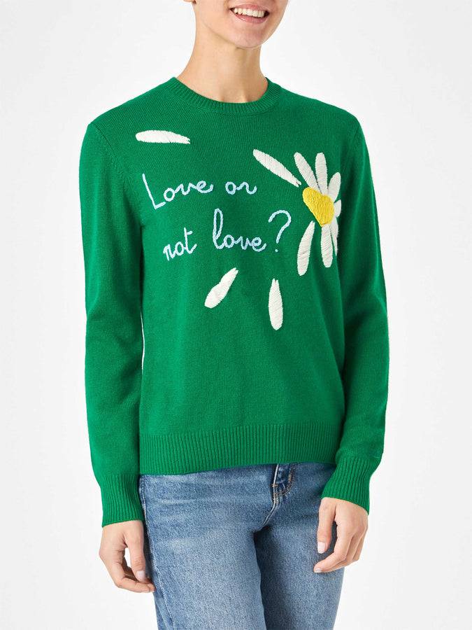 Mc2 Saint Barth Maglia Da Donna Garzata Con Stampa Margherite