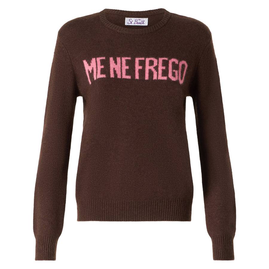 Mc2 Saint Barth Maglia Da Donna Garzata Con Stampa Me Ne Frego