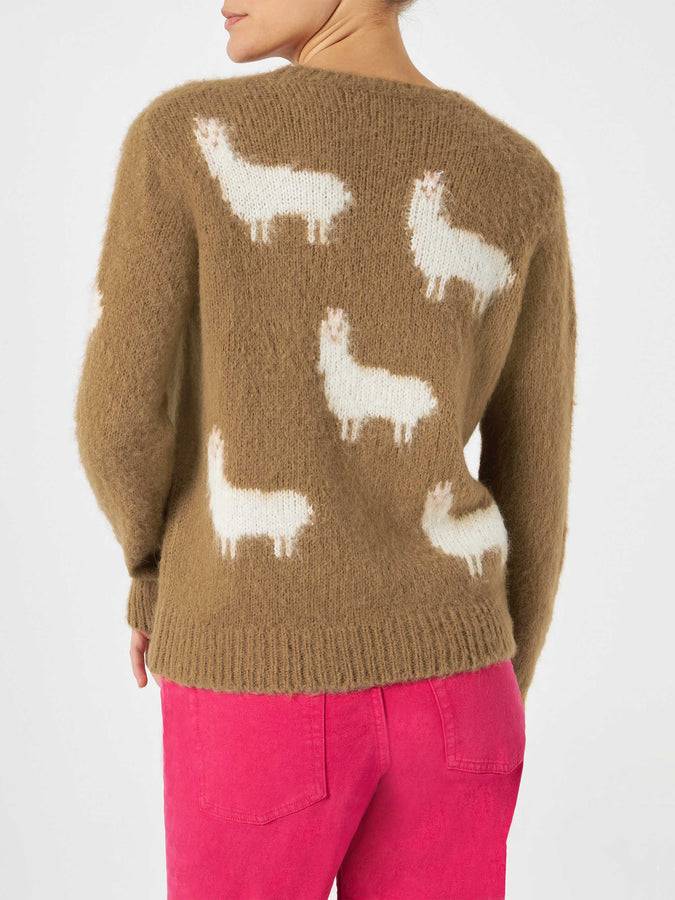 Mc2 Saint Barth Maglia Da Donna Garzato Con Alpaca E Ricamo Alpaca Is Cool