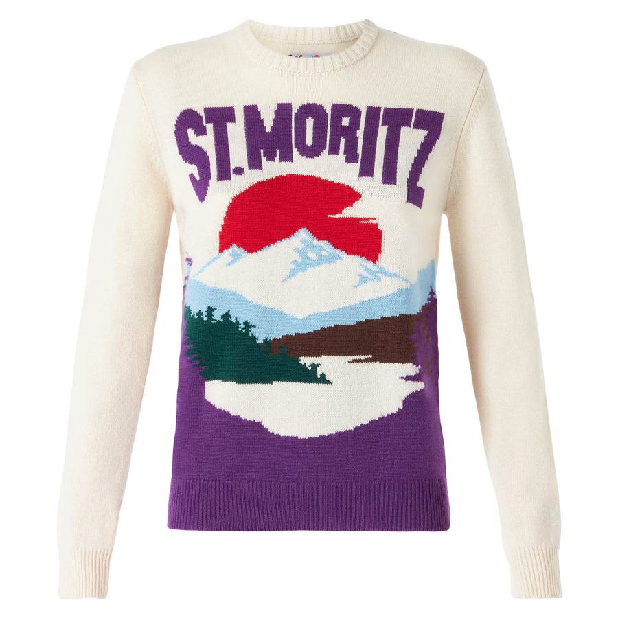 Mc2 Saint Barth Maglia Da Donna Girocollo Con St.Moritz