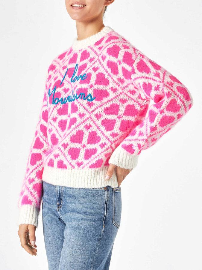 Mc2 Saint Barth Maglia Da Donna Girocollo Garzata Con Scritte