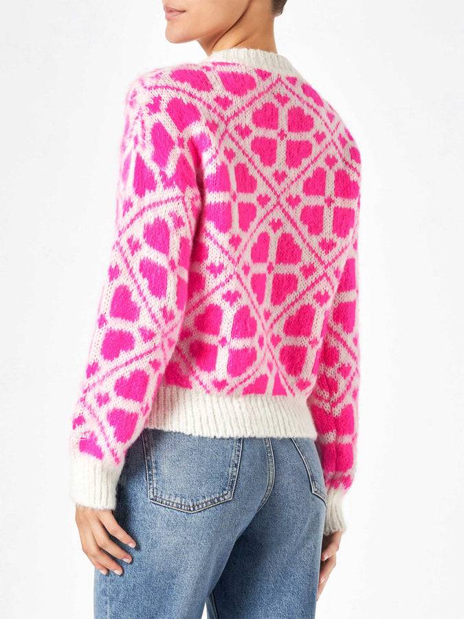 Mc2 Saint Barth Maglia Da Donna Girocollo Garzata Con Scritte