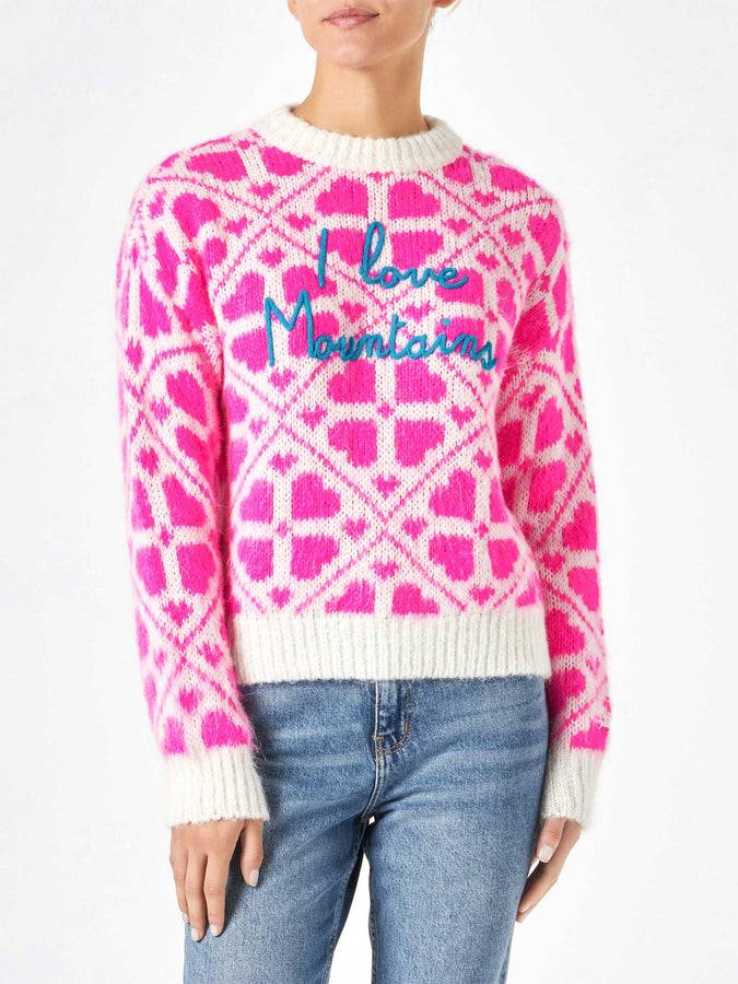 Mc2 Saint Barth Maglia da donna girocollo garzata con scritte