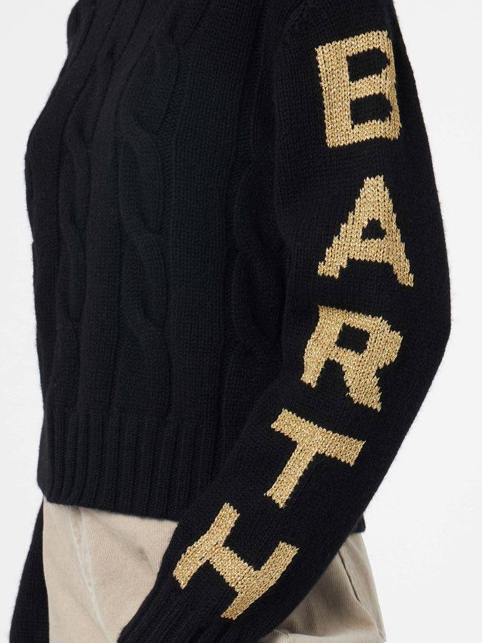 Mc2 Saint Barth Maglia Da Donna Intrecciata A Collo Alto Con Stampa Jacquard Saint Barth