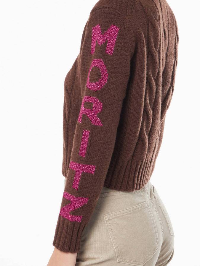 Mc2 Saint Barth Maglia Da Donna Intrecciata A Collo Alto Con Stampa Jacquard Saint Moritz