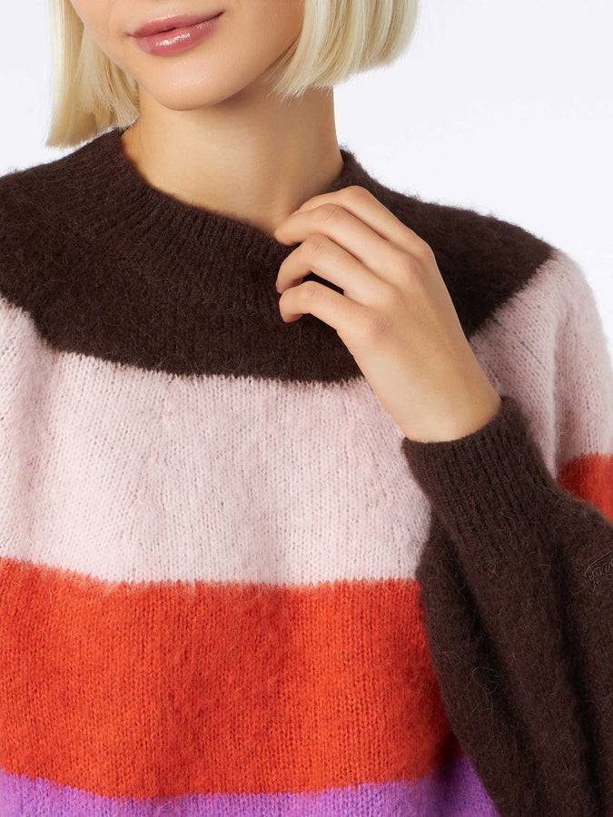 Mc2 Saint Barth Maglia Da Donna Morbida Con Colori Sfumati