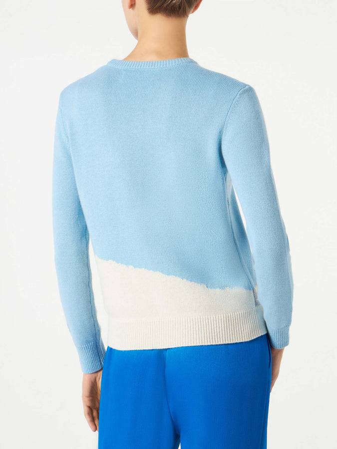 Mc2 Saint Barth Maglia Da Donna Stile Cartolina Vintage Con Ricamo Lovovia