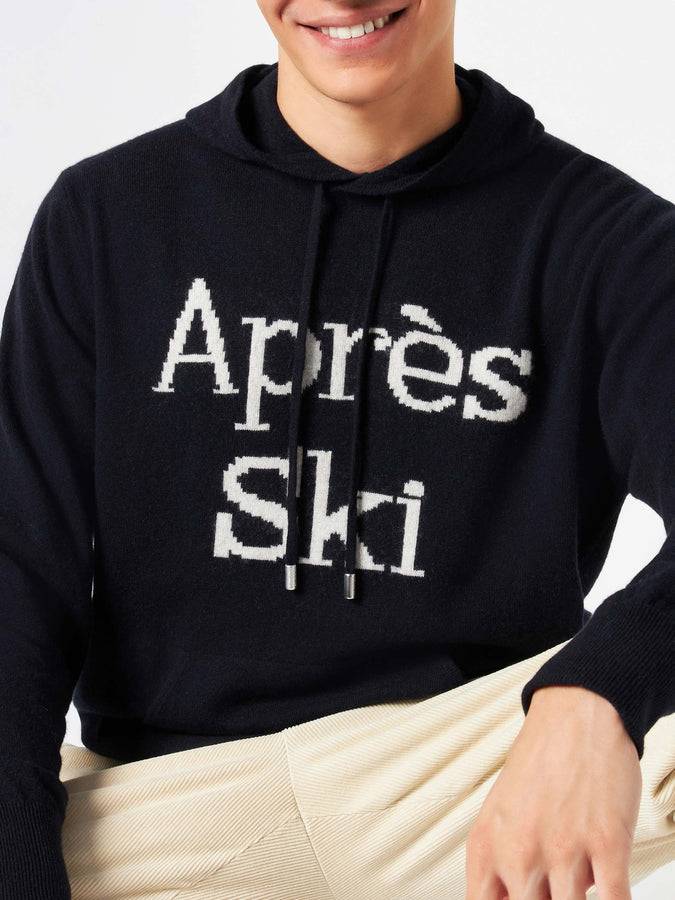 Mc2 Saint Barth Maglia Da Uomo Con Cappuccio E Ricamo Après Ski