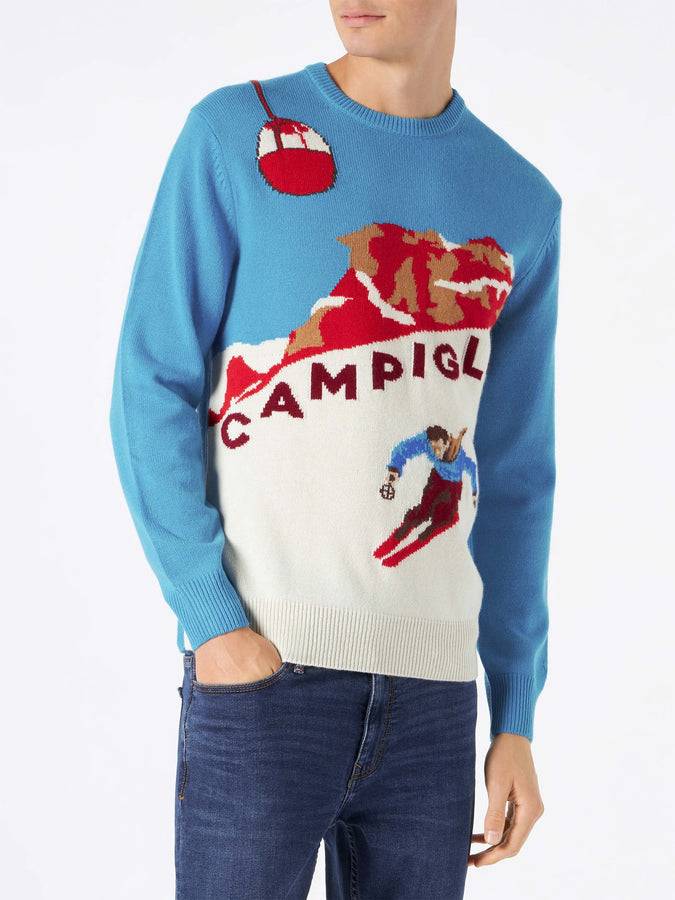 Mc2 Saint Barth Maglia Da Uomo Con Cartolina Campiglio